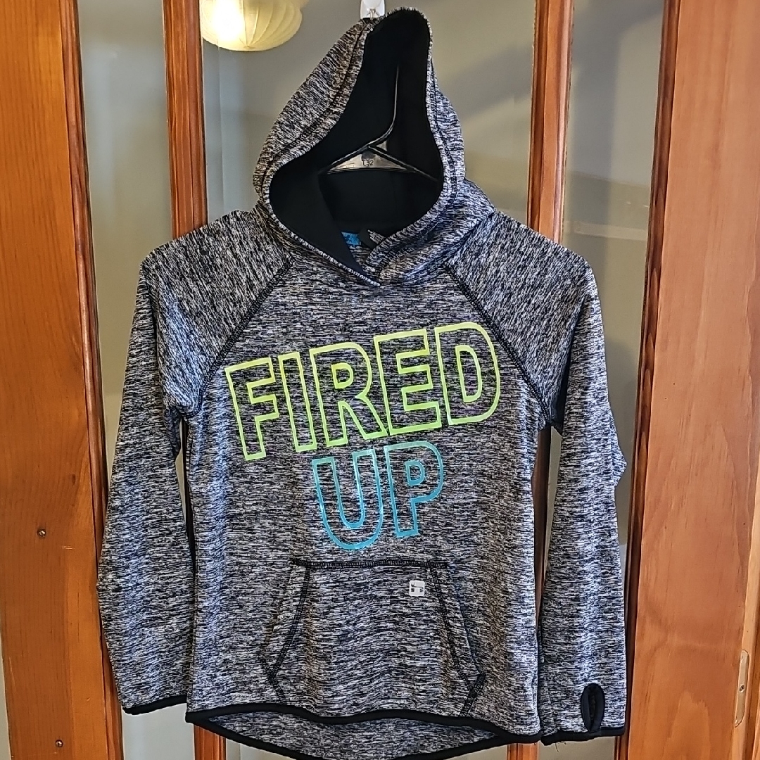 Hind Gray Hoodie With Fired Up Print